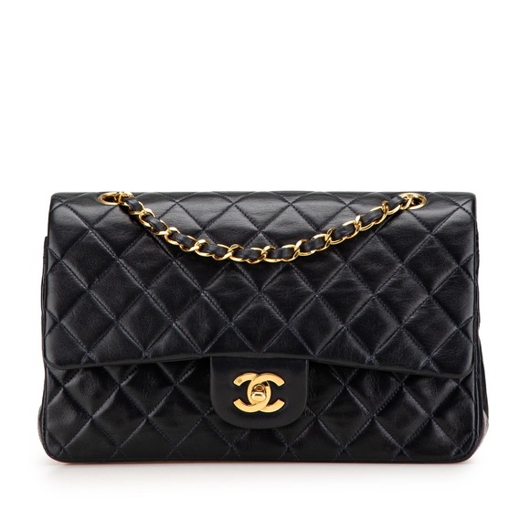 Pre-Loved Chanel Medium Classic Lambskin Double Flap - Picture 1 of 12